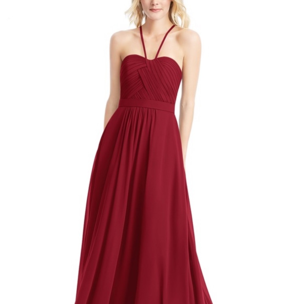Azazie Burgandy Felicity Bridesmaid dress. Size A2